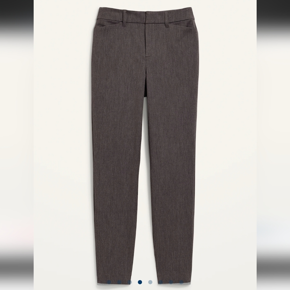Old Navy Pixie Skinny High Waisted Ankle Pants Never Worn Dark Heather Gray